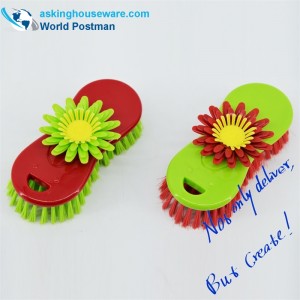 Akbrand Flower Shaped Clothes, Shoes, Scrubbing Brush