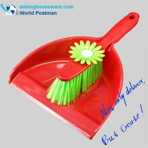 Akbrand Flower Shaped Dustpan Brush