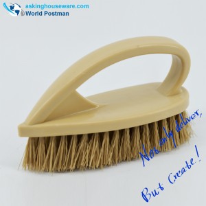 Akbrand Small Scrubbing Brush with Arched Plastic Handle