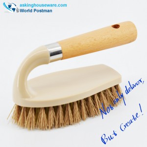 Akbrand Beach Handle Scrubbing Brush with Ladder-shaped Board