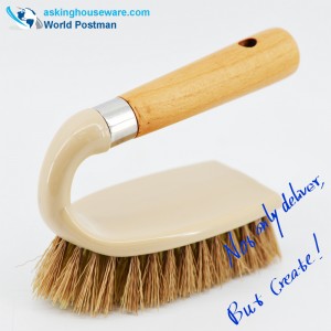 Akbrand Beach handle Scrubbing Brush with Square Board