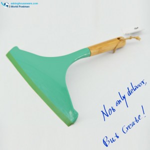 Akbrand Bamboo Handle Window Squeegee Wiper in Tiff. Color