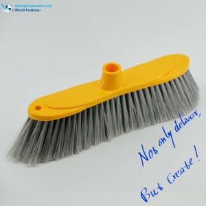 Akbrand Plastic Broom Head Shuttle Shaped Brush Board with Hanging up Hole