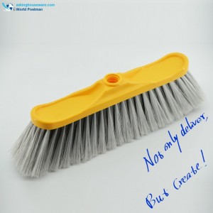 Akbrand Plastic Broom Head with W Shape Long Brush Board