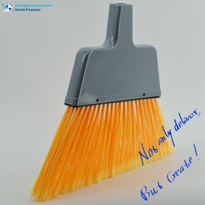 Akbrand Plastic Broom Head with Quadrilateral Brush Board and Long Acclivitous Bristles