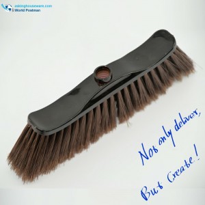 Akbrand Plastic Broom Head with Wave Shape Coated Brush Board