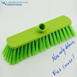 Akbrand Plastic Push Brush Push Broom Head with Oblique Thread Simple Wider Square Brush Board