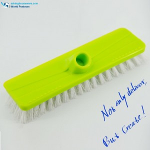 Akbrand Push Brush Sharp Hard Squeegee on backside with Oblique Thread Brush Board Short Hard PP Bristles