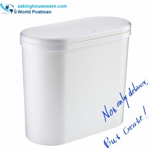 Slim Recycle Lid Press Trash Can