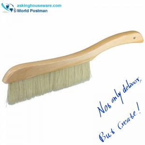 AK93259 Pig Bristles Cleaning Duster for Leather Clothes, Pet Hair, Car, Keyboard